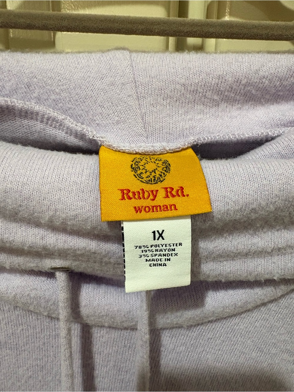 Ruby Rd. Lilac Cowl Neck Pullover - Picture 3 of 3